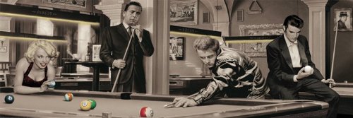 Empire 379399 Consani Chris Game Of Fate T&uuml;rposter Gem&auml;lde Marilyn Monroe Humphrey Bogart James Dean Elvis 158 x 53 cm