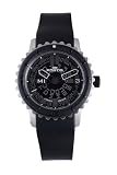 Fortis Mens 675.10.81 K B-42 Big Black Automatic Rotating Bezel Rubber Watch
