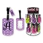 Initial It! Colorful Luggage Tag & Zipper Pull Set