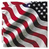 ZanHeadgear Bandanna Wavy American Flag