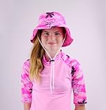 Tuga UPF 50+ Girls Reversible Bucket Hats (UV Sun Protective) - Undersea Garden
