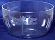 Individually Hand Etched Dragonfly Large Glass Salad Bowl 4.5"H 8"D