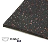 3/8 inch Elephant Bark Rubber Floor Mats - 4 feet wide rolls - Red Dot color floor mat