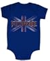 Def Leppard - Lil Union Jack Infant Onesie in Cobalt Blue