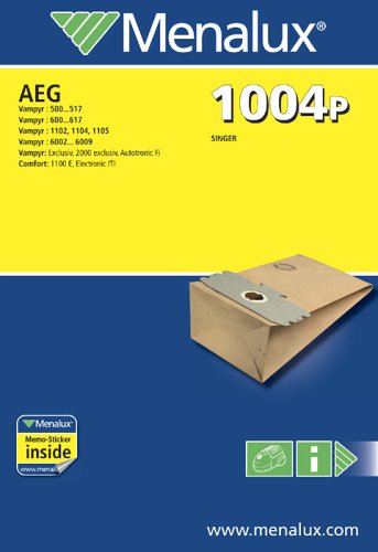 Menalux 1004 P, 5 Staubbeutel, passend f&uuml;r AEG Vampyr 500 - 617, Gr&ouml;&szlig;e 12/15 Preisvergleich