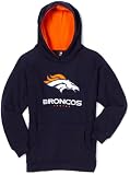 NFL Boys' Denver Broncos Sportsman Fleece Hoodie - R16C4P22 (Dark Navy, 5/6)