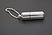 Survival Waterproof Cigarette Flint Lighter Silver - Mini Peanut Capsule Outdoor Oil Lighter - Fire Starter Key Chain Lighter