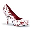 Blood Splatter Shoe Theatre Costumes Shoes White Red