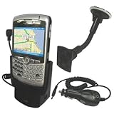 RIM BlackBerry 8300 Curve PDA Car Windshield Mount Holder with Car Charger Aadapter