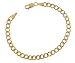 14K Yellow Gold Cuban Link Chain Bracelet, 5MM