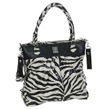 Kalencom The Wild Side Diaper Bag, Tiger Black/Cream