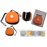 ORANGE SONY PSP UMD DISC & MEMORY CARD HOLDER CARRY CASE BAG HOLDER