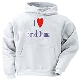 I love/Heart Barack Obama Youth Hooded Sweatshirt (for Kids) Various Colors Available