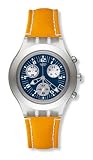 Swatch Irony Diaphane Chrono Thunderstorm Yellow Mens Watch SVCK4001