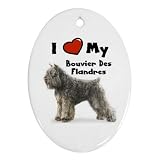 I Love My Bouvier des Flandres Ornament (Oval)