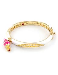 Lauren G Adams Girls Gold Stackable Bangle with Ice Cream Charm