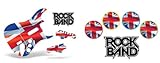 Rock Band Drum, Guitar Skin Combo, Fits Xbox 360 / PS3/2 Rockband - Union Jack