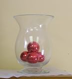 Glass Hurricane Jar Candle Holder and Table Centerpiece