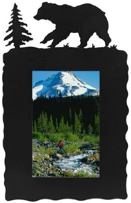 4x6 BEAR METAL SILHOUETTES PICTURE FRAME