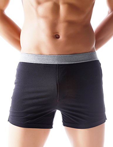 David Archy 2 Pack Men's Comfy Modal-Cotton Boxer Shorts