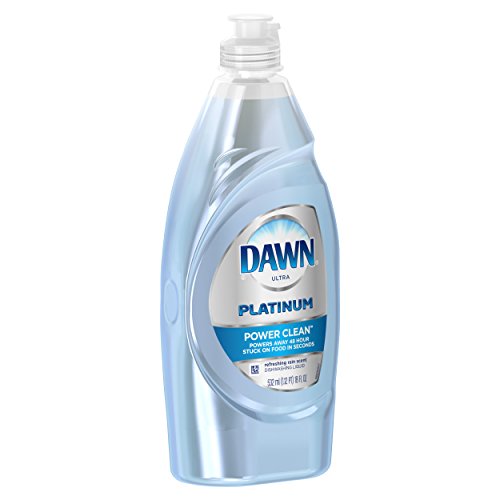 Dawn Platinum Power Clean Dishwashing Liquid, Refreshing Rain, 18 Fluid