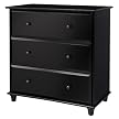 South Hampton 3 Drawers Dresser - Black