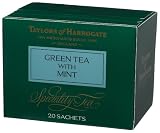 Taylors of Harrogate, Green Tea, Green Tea with Mint, 20-Count Wrapped Tea Bags (Pack of 6)