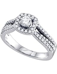 0.76CT DIAMOND 0.25CT CENTER ROUND BRIDAL SET