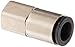 Legris 3014 60 14 Nickel-Plated Brass Push-to-Connect Fitting, Inline Connector, 3/8