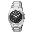 Caravelle by Bulova Men`s 43C08 Bracelet Black Dial Watch