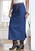 Jessica London Plus Size L-Pocket Denim Skirt Denim,12 T