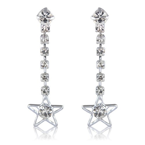 Star Earrings Diamante Costume Jewellery Earrings