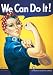 Rosie the Riveter We Can Do It Art Print Poster - 11x17 Fine Art Poster Print by J. Howard Miller, 11x17
