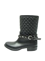 Favolla Botas De Agua Acolchada Tachas (Negro)