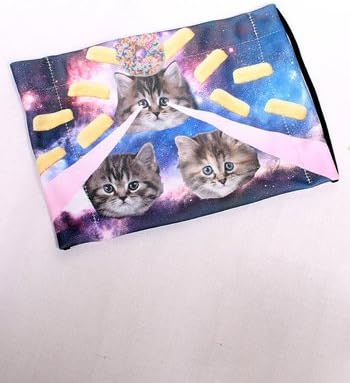 Space Kitty Twinkie Donut - Cosplay and Plur Rave EDM Face Mask (One Size Fits Most)