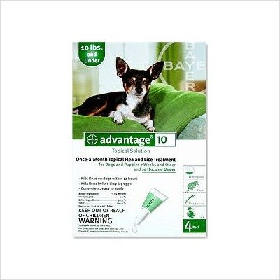Flea Control For Dogs And Puppies Under 10 Lbs 4 Month Supply