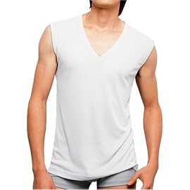 グンゼ BODY WILD CoolBalance Vネックスリーブレスシャツ BWC118S