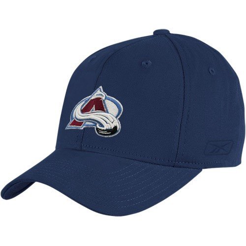 Buy Reebok Colorado Avalanche Navy Blue Face Off Flex Fit Hat by Reebok