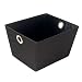 Tote with Eyelet Handles - Black (Large)