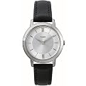 Women's Timex LDS White Dial Watch - Black Strap