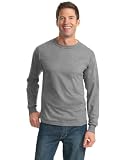 Jerzees Men's Big Heavyweight Athletic Heather Long-Sleeve T-Shirt. 363LS