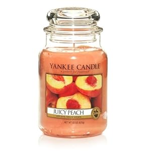 Amazon.com - Yankee Candle JUICY PEACH 22 oz Large Housewarmer Jar Candle