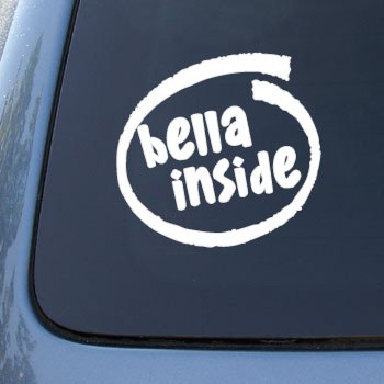 Bella Inside - Twilight New Moon - Car, Truck, Notebook, Vinyl Decal Sticker #2216 | Vinyl Color: White