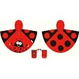 Childrens lady bird poncho