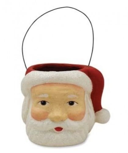Bethany Lowe Christmas Santa Claus Bucket TJ1481