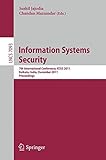 Information systems security : 7th international conference, ICISS 2011, Kolkata, India, December 15-19, 2011 : proceedings