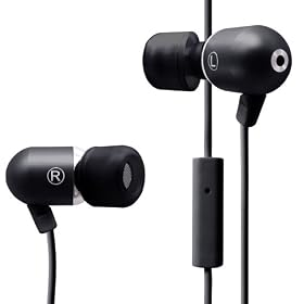 Radius RK-CA511K Atomic Bass Aluminum Earphones with In-Line Microphone for iPhone (Black)