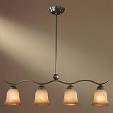 Minka Lavery Lights 1644-156 4LT Linear Island Light Noble Bronze Marche Island Indoor Lighting
