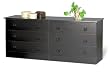 Prepac Black 6-Drawer Dresser