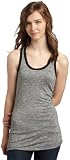 Fleurish Junior's Lace Back Stripe Racer Tank